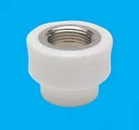 Муфта комб. в.р. ПП32х3/4" бел. 80/20