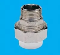 Муфта комб. раз. н.р. ПП32х3/4" бел. 60/15