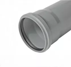 Труба РР-Н сер б/н Дн110х2,2 L=1м в/к OPTIMA(10шт.
